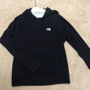The North Face fleece hoodie.